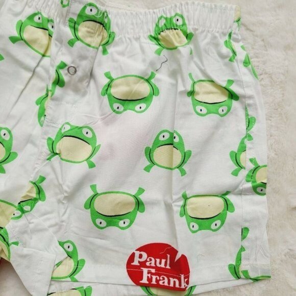 Vintage Paul Frank Womens Boxers, Lester the Frog, Underwear, Boxer Shorts, SM - Picture 2 of 5